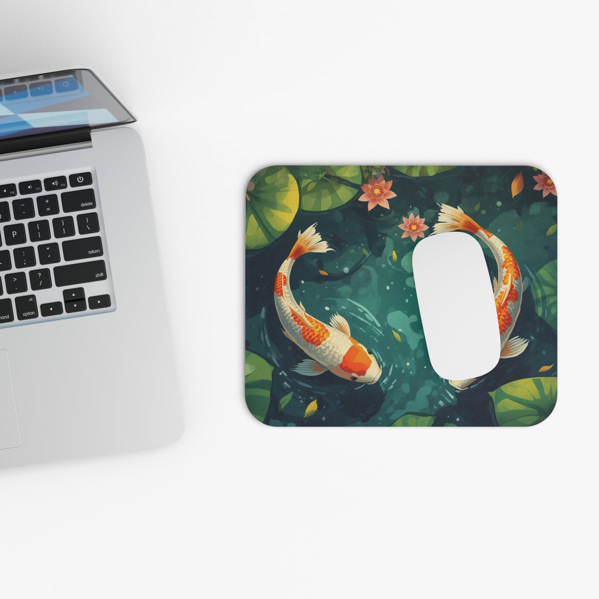 Koi Pond Mouse Pad — Tranquil Koi Fish