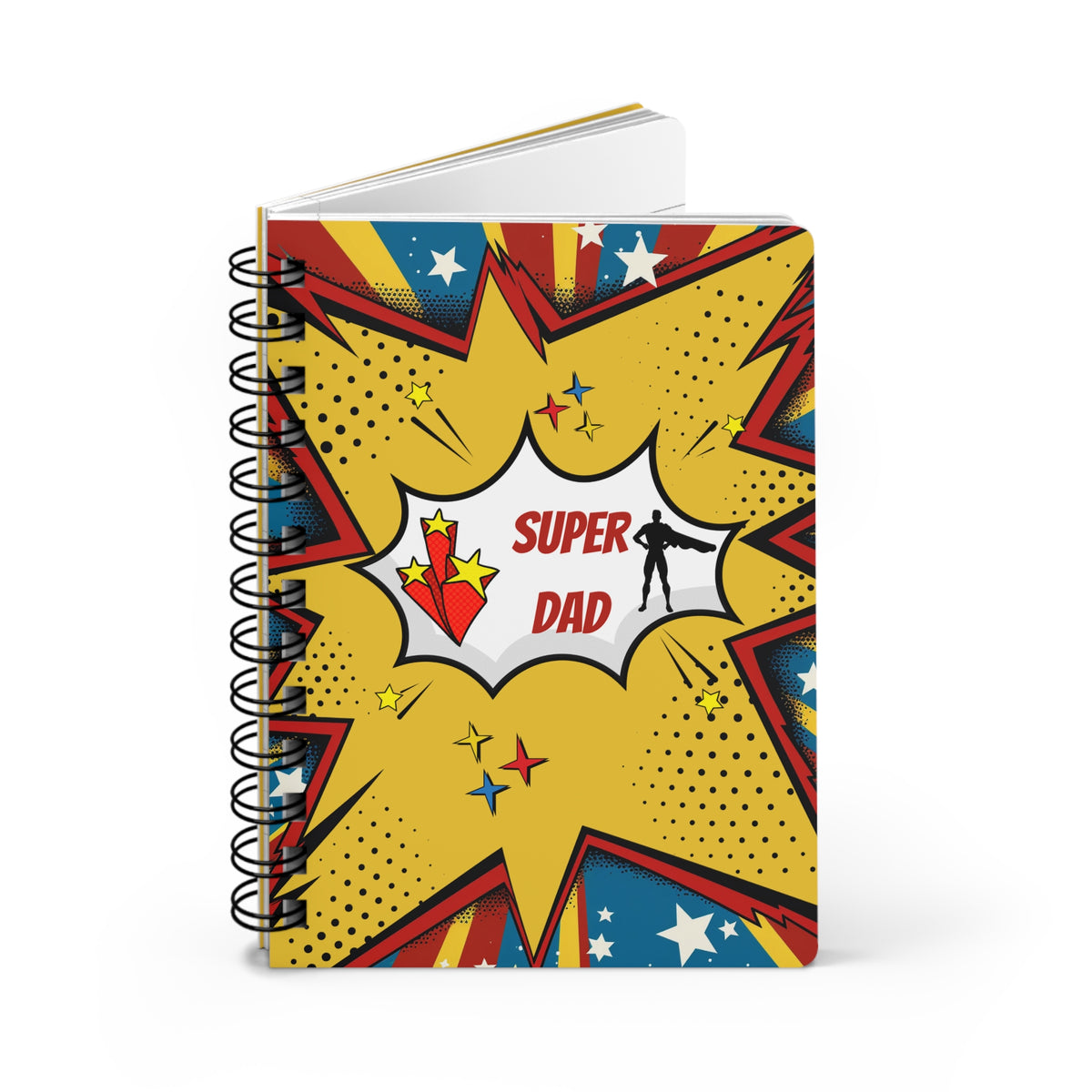 Super Dad Comic Book Spiral Bound Journal