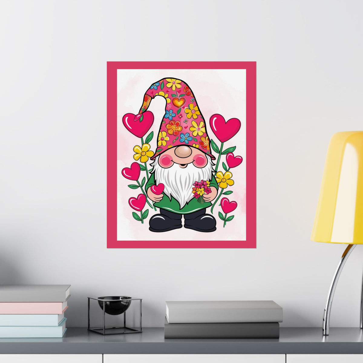 Floral Gnome Poster