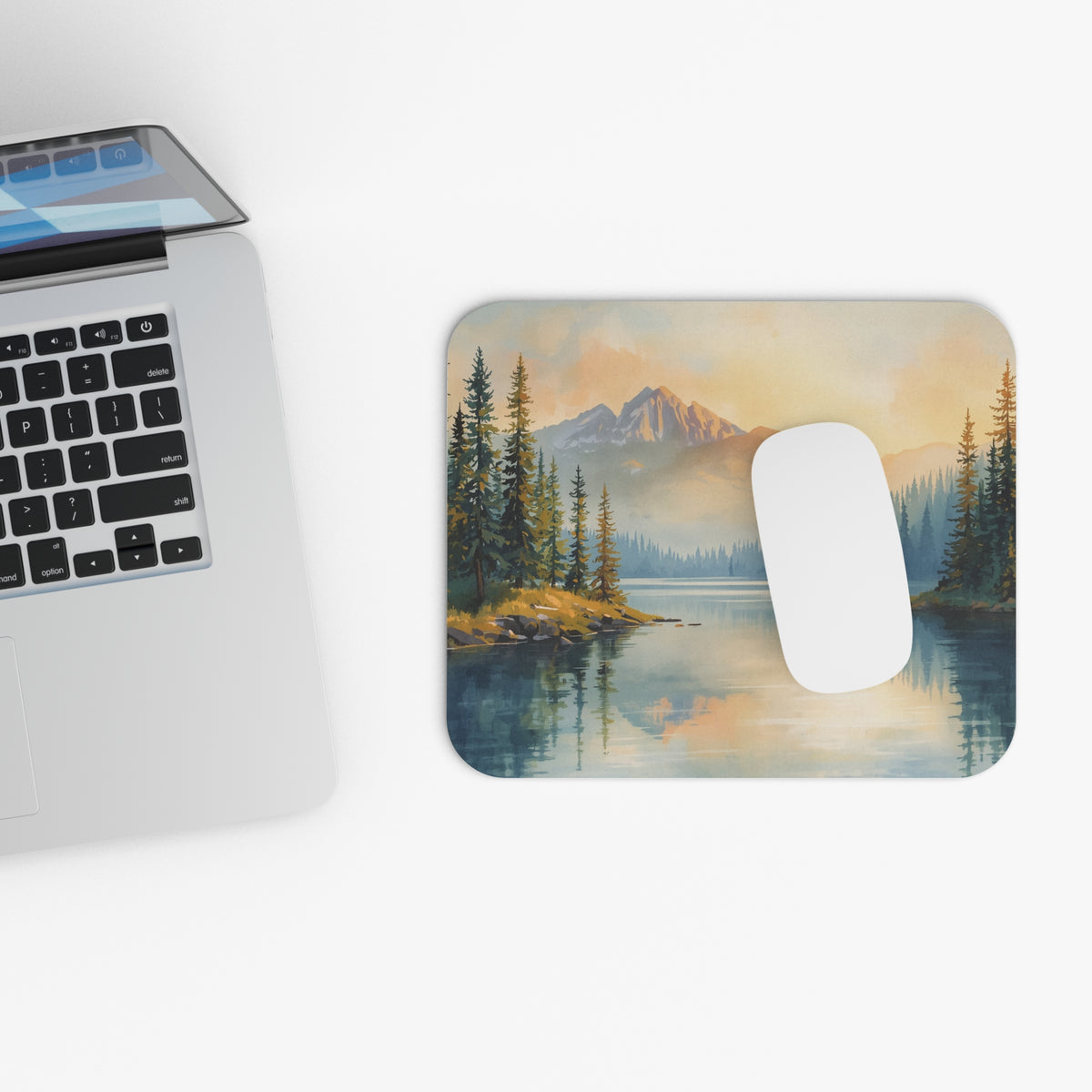 Scenic Mountain Lake Mouse Pad