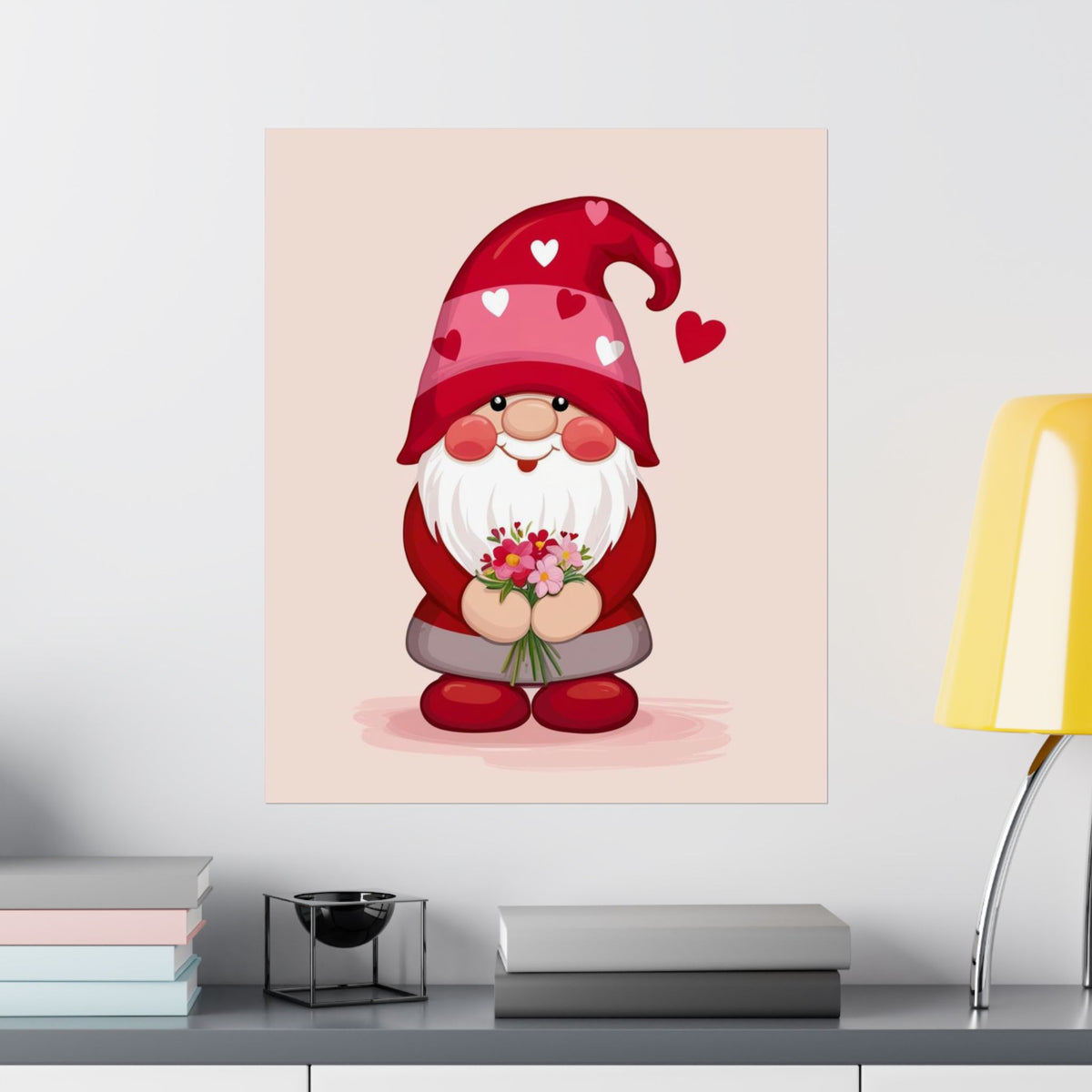 Love Gnome Matte Poster — Cute Gnome Wall Art