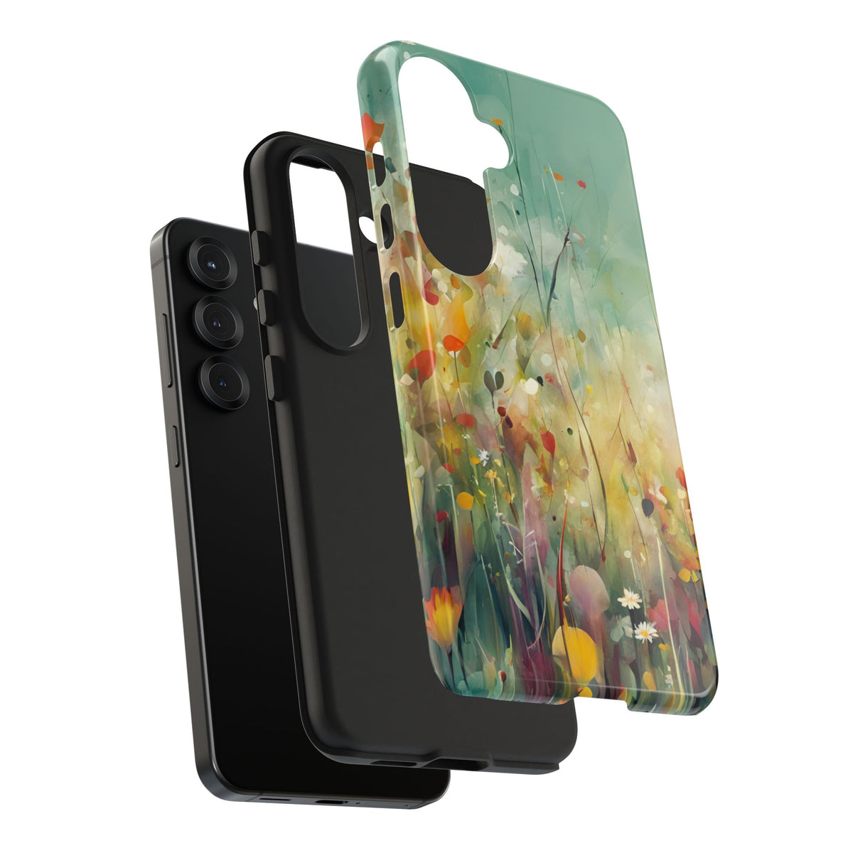 Floral Meadow Tough Phone Case — Painterly Wildflower Protection