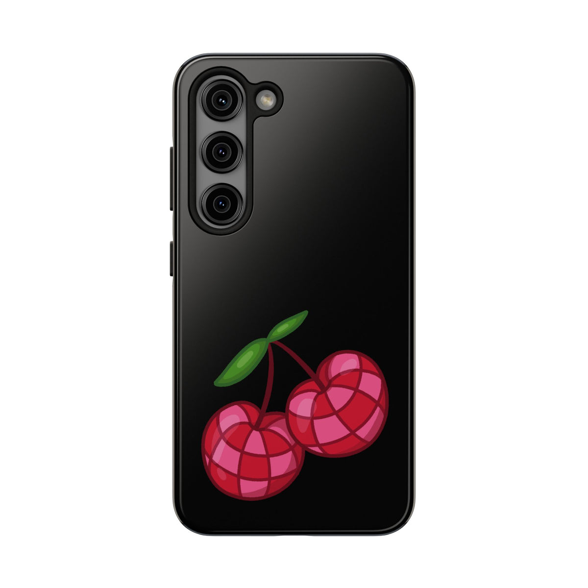 Cherries Tough Phone Case — Mosaic Cherries Design