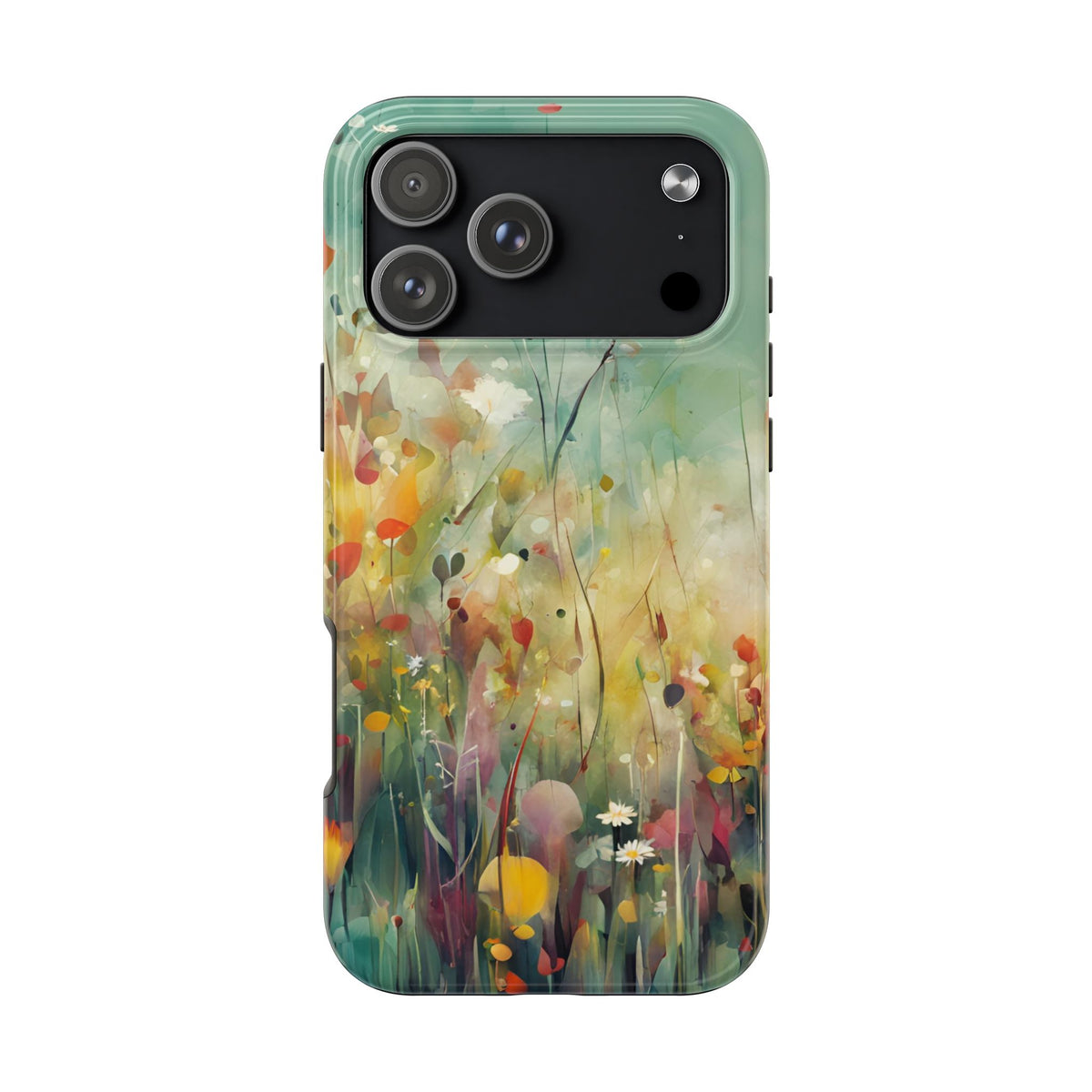 Floral Meadow Tough Phone Case — Painterly Wildflower Protection