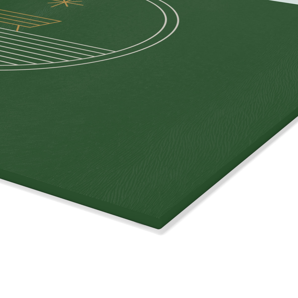 Christmas Glass Cutting Board