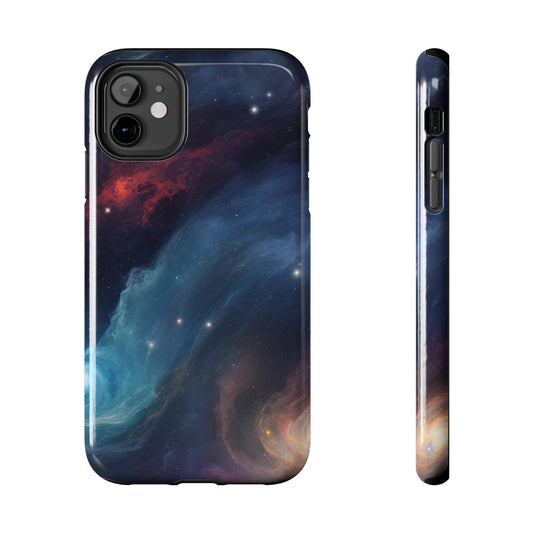 Galaxy Nebula Tough Phone Case — Space Art Protective Phone Cover