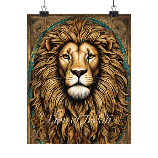 Lion of Judah Matte Poster — Regal Vertical Wall Art