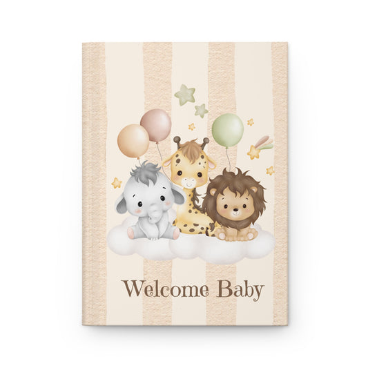"Welcome Baby" Newborn Keepsake Baby Shower Guest Book