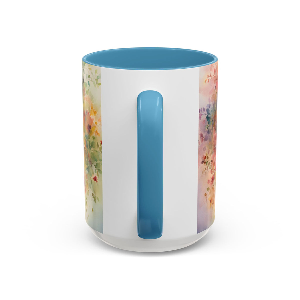 Watercolor Tree Accent Coffee Mug — Colorful Nature Art 11/15oz