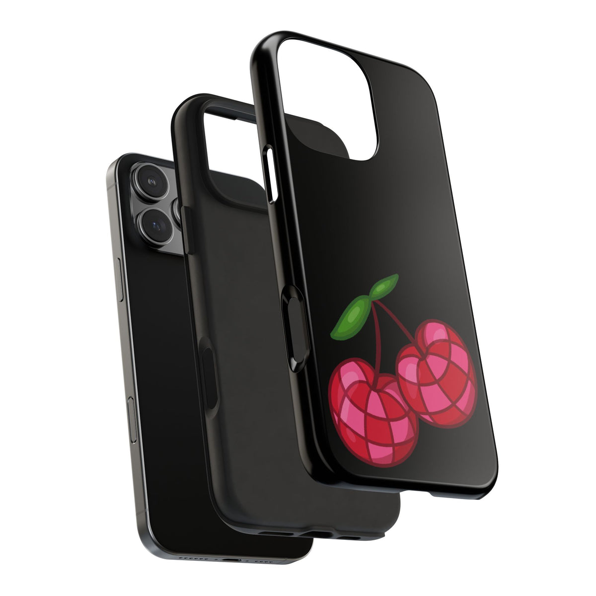 Cherries Tough Phone Case — Mosaic Cherries Design