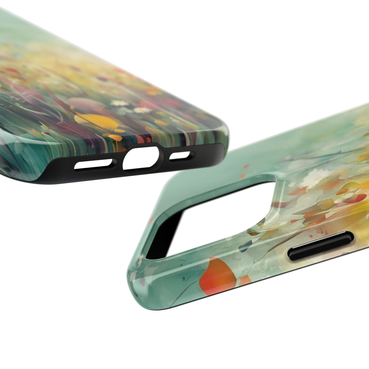 Floral Meadow Tough Phone Case — Painterly Wildflower Protection