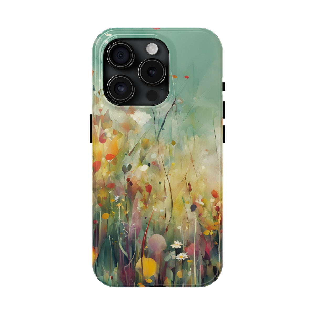 Floral Meadow Tough Phone Case — Painterly Wildflower Protection