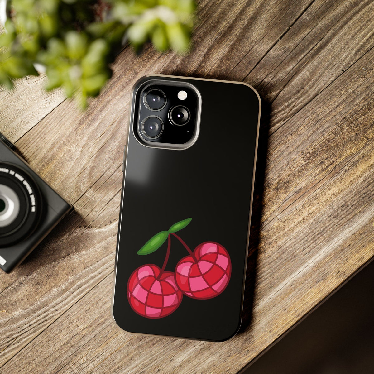 Cherries Tough Phone Case — Mosaic Cherries Design