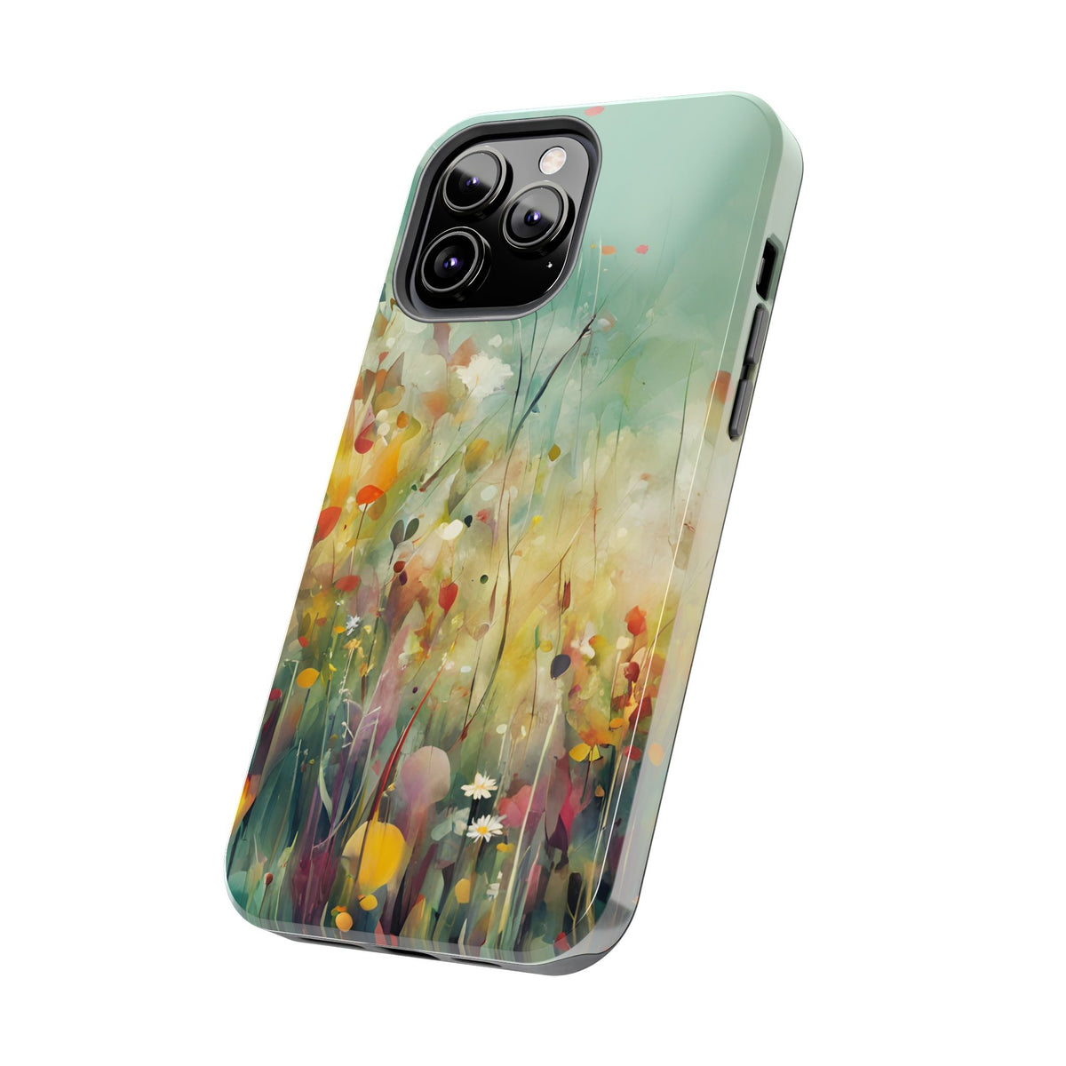 Floral Meadow Tough Phone Case — Painterly Wildflower Protection