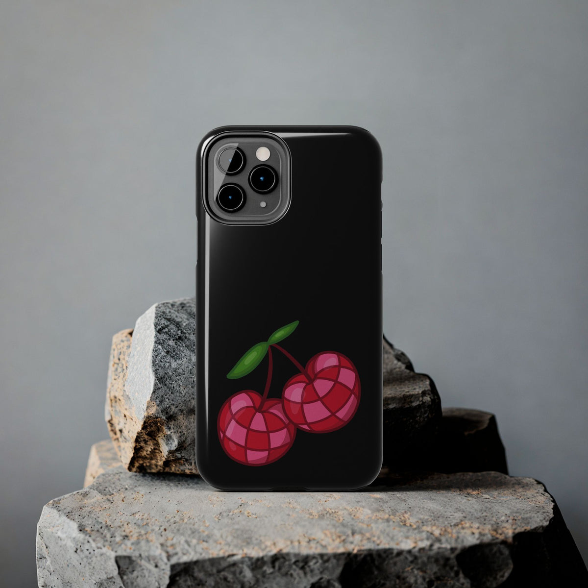 Cherries Tough Phone Case — Mosaic Cherries Design