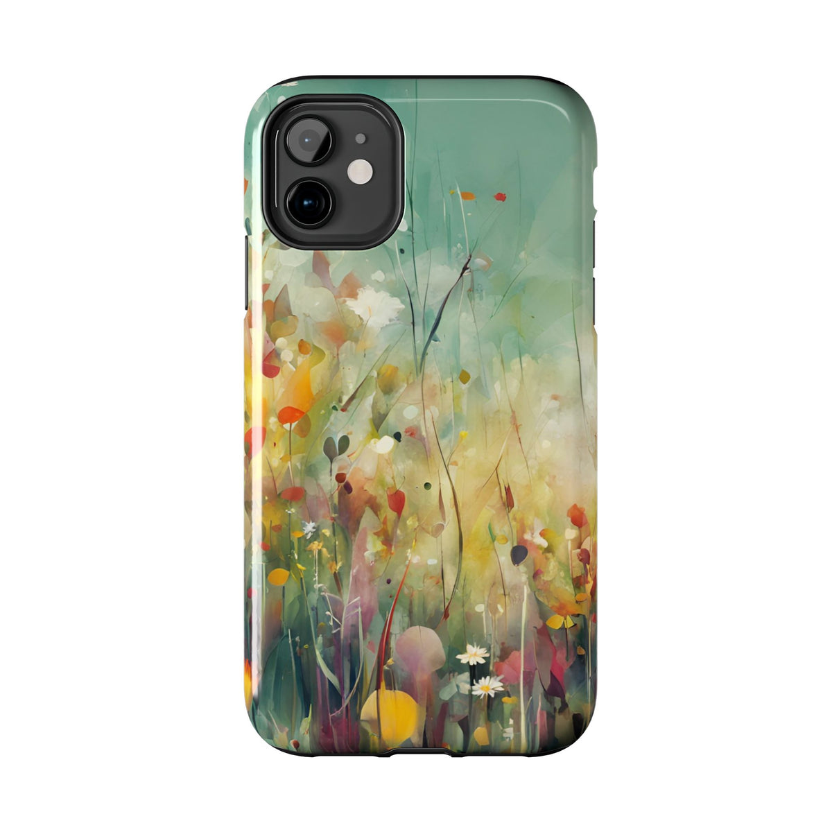 Floral Meadow Tough Phone Case — Painterly Wildflower Protection