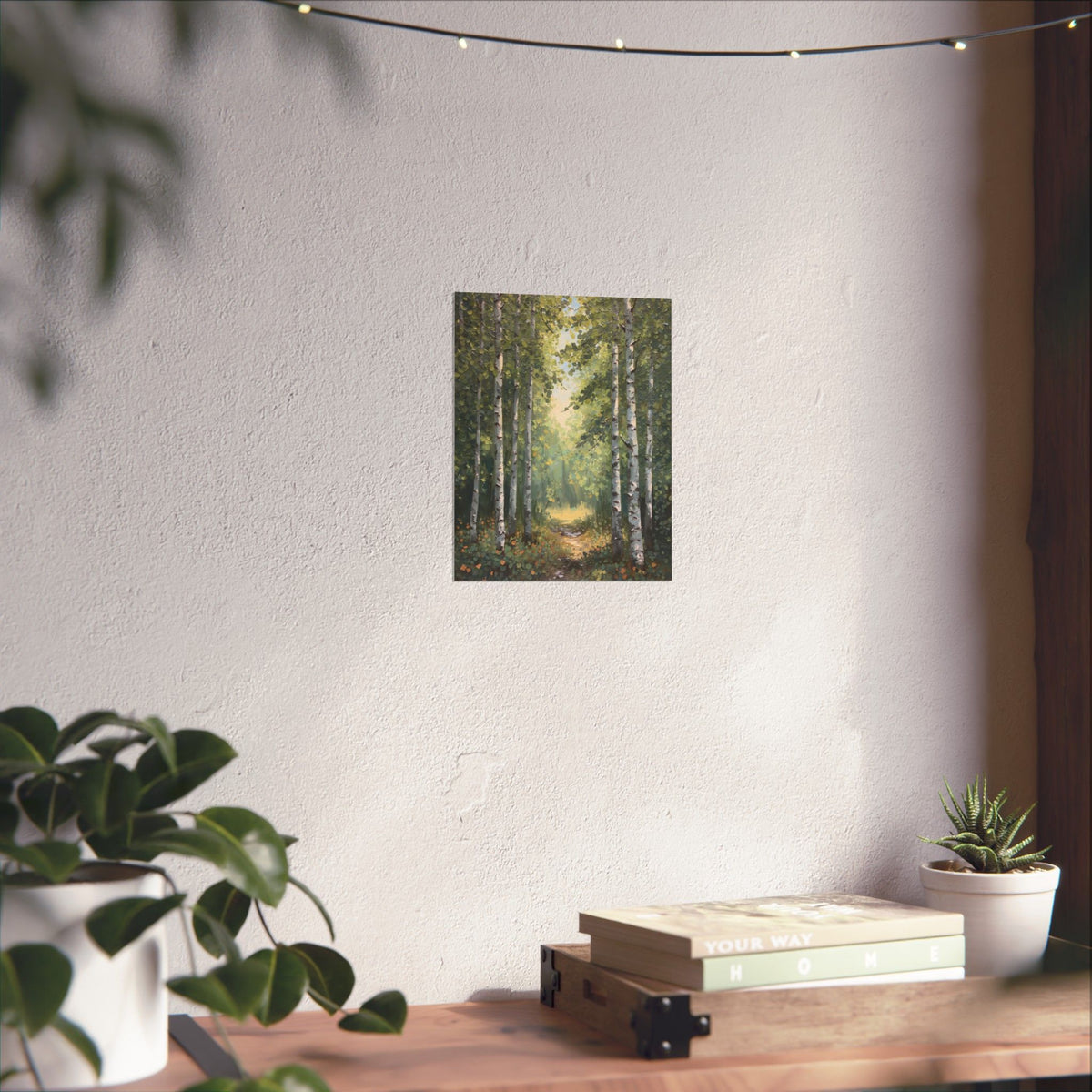 Birch Forest Trail Poster