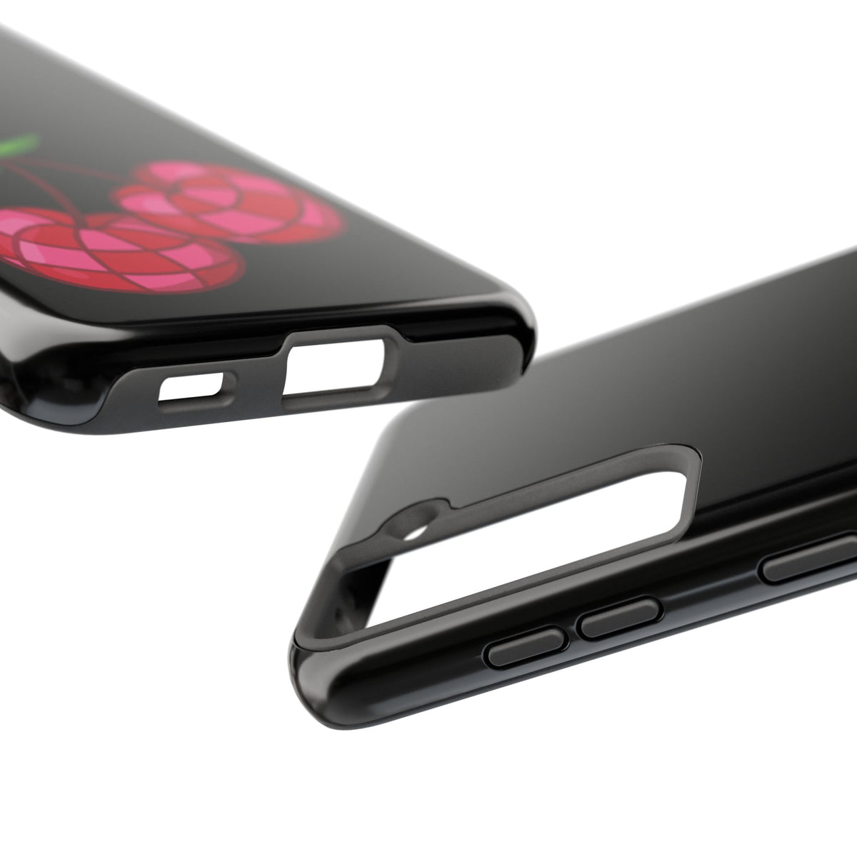 Cherries Tough Phone Case — Mosaic Cherries Design