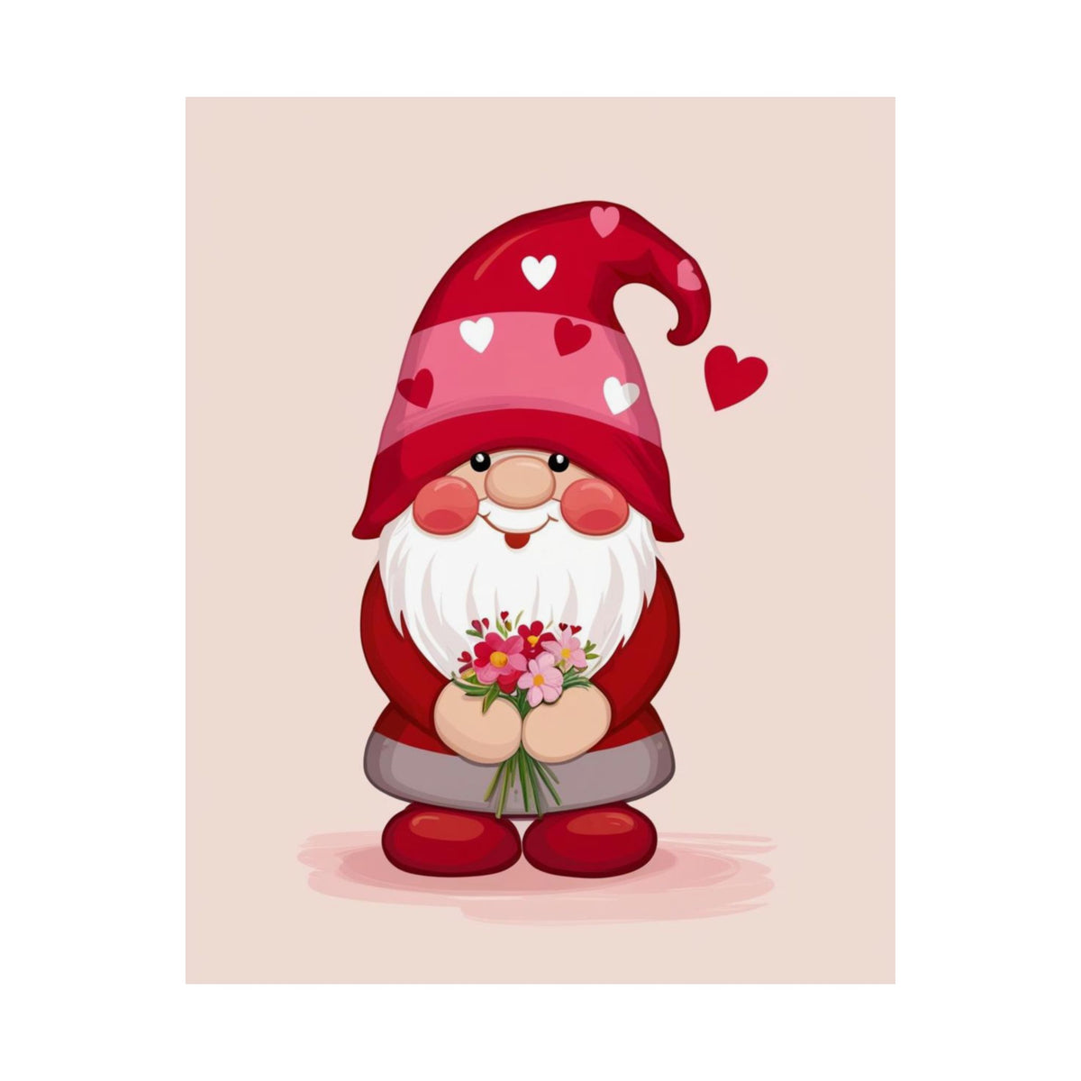Love Gnome Matte Poster — Cute Gnome Wall Art