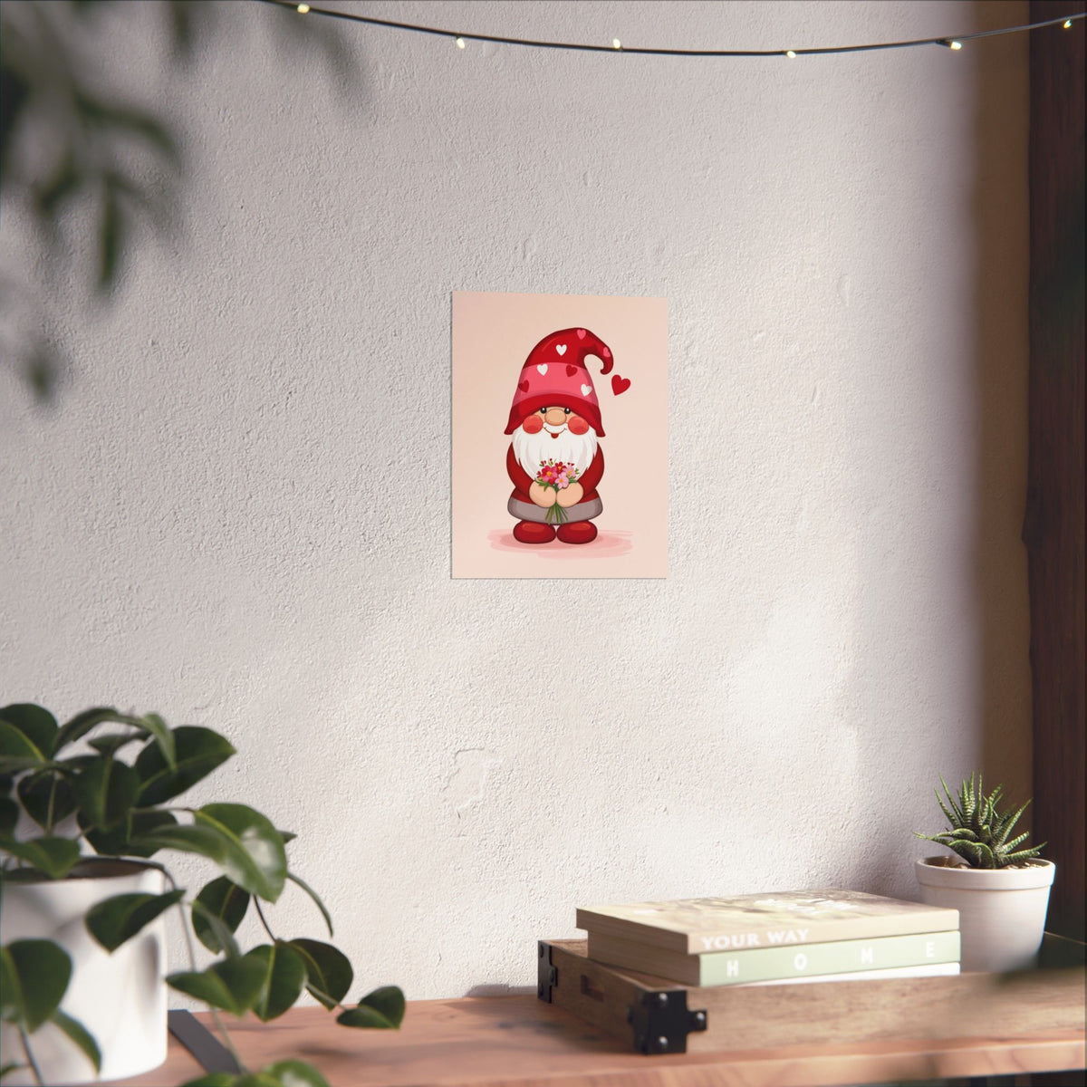 Love Gnome Matte Poster — Cute Gnome Wall Art