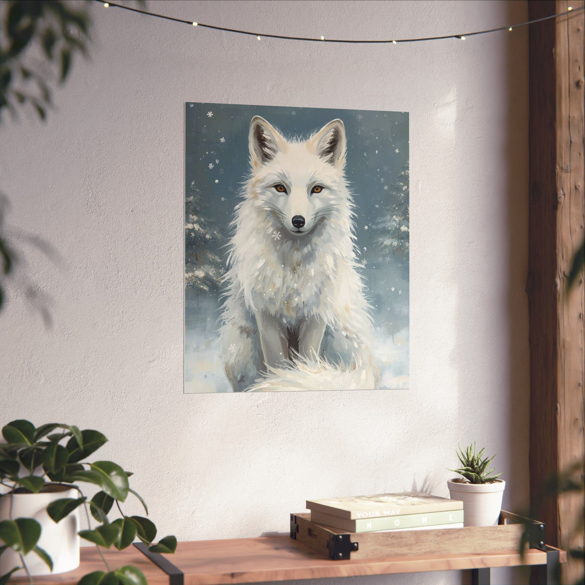 Arctic White Fox Matte Poster