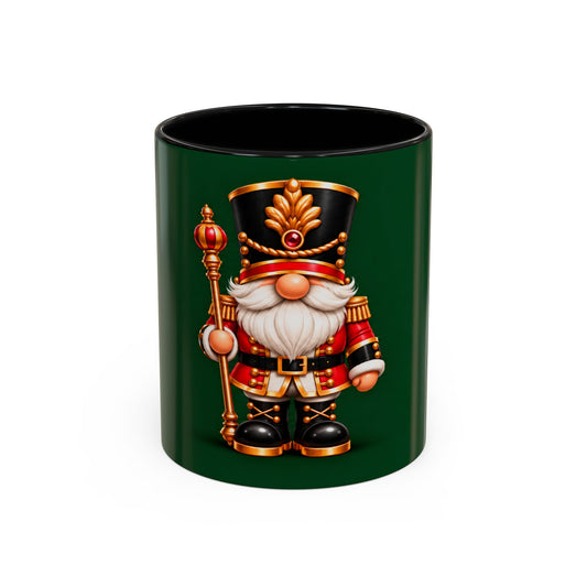 Nutcracker Christmas Coffee Mug - Festive Green Accent Holiday Gift (11/15oz)