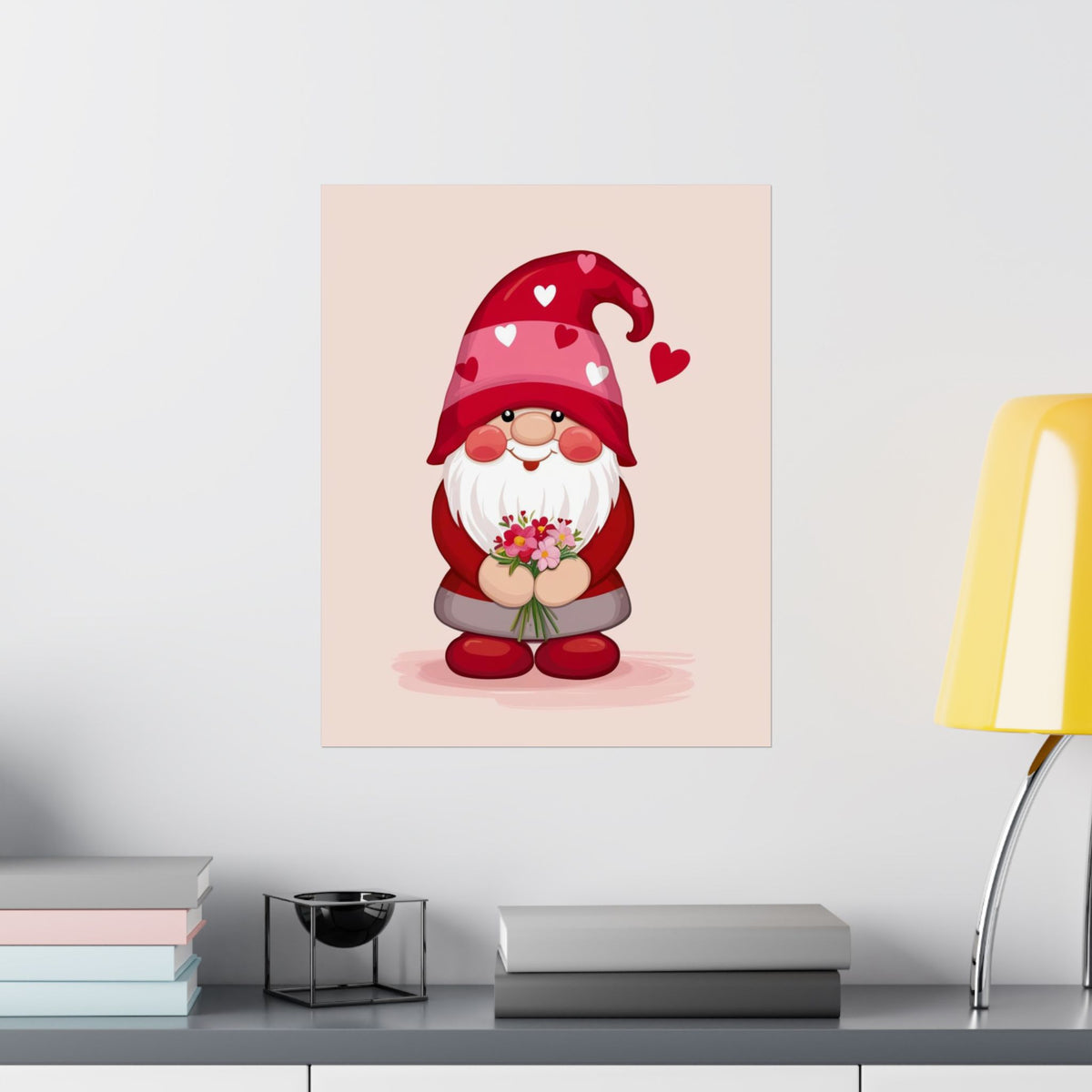 Love Gnome Matte Poster — Cute Gnome Wall Art