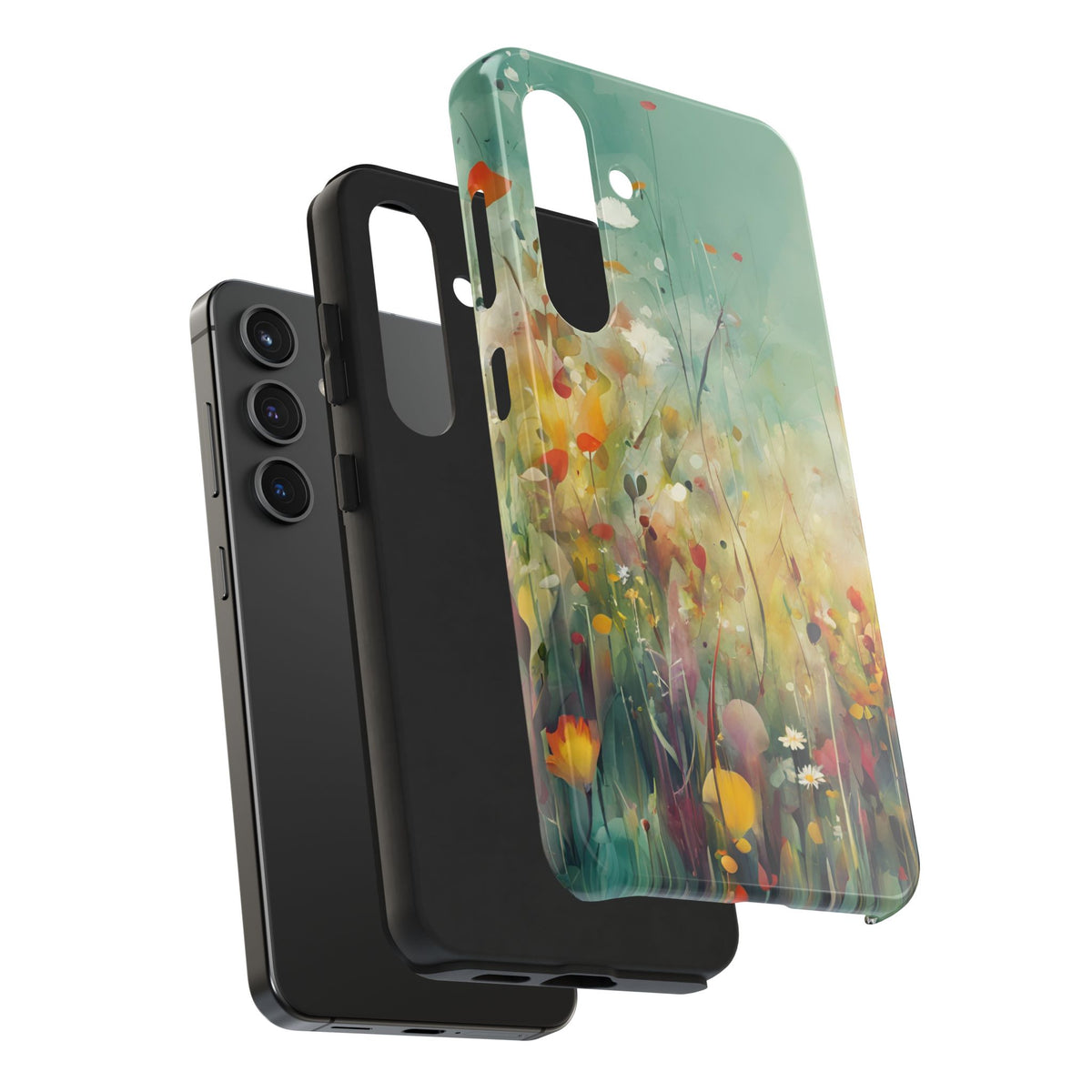 Floral Meadow Tough Phone Case — Painterly Wildflower Protection