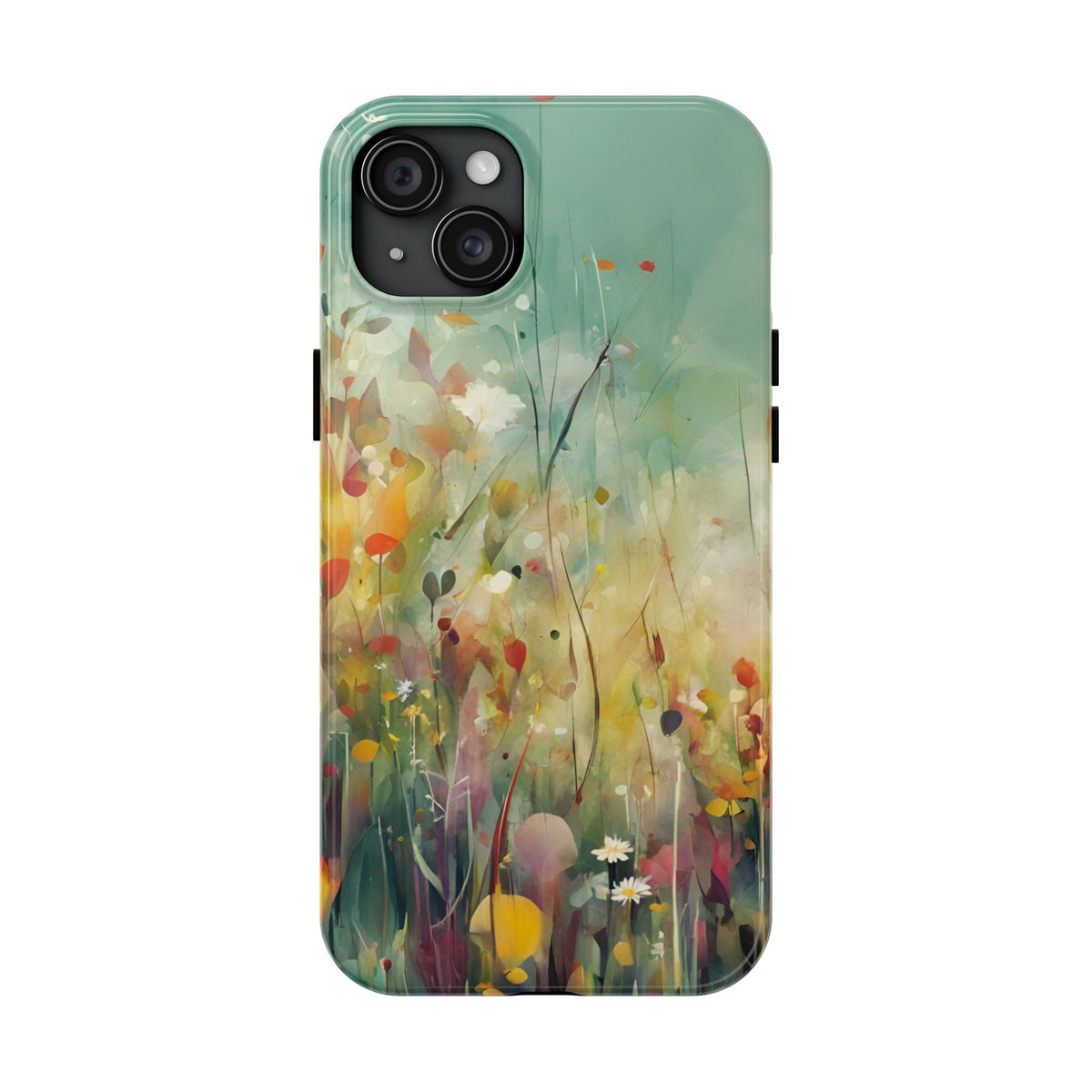 Floral Meadow Tough Phone Case — Painterly Wildflower Protection