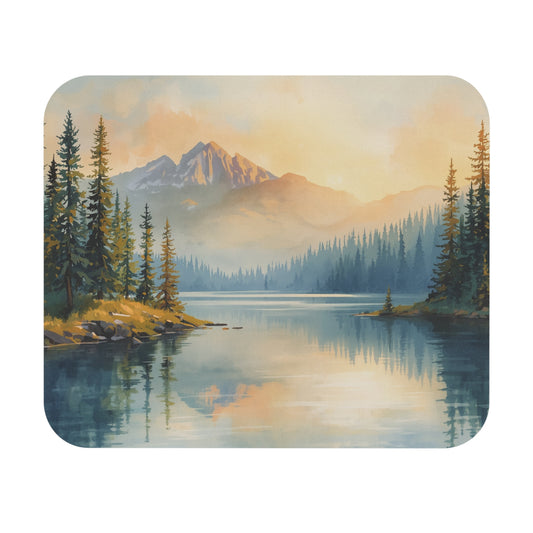 Scenic Mountain Lake Mouse Pad
