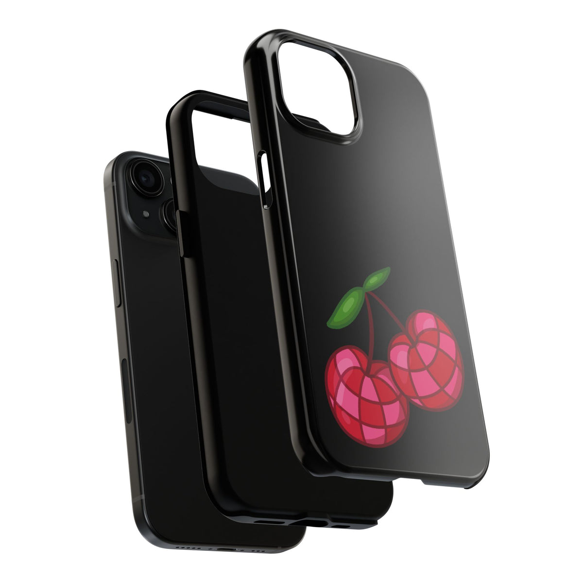 Cherries Tough Phone Case — Mosaic Cherries Design