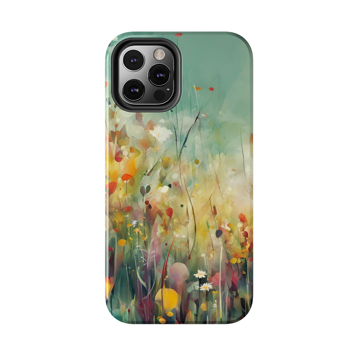 Floral Meadow Tough Phone Case — Painterly Wildflower Protection
