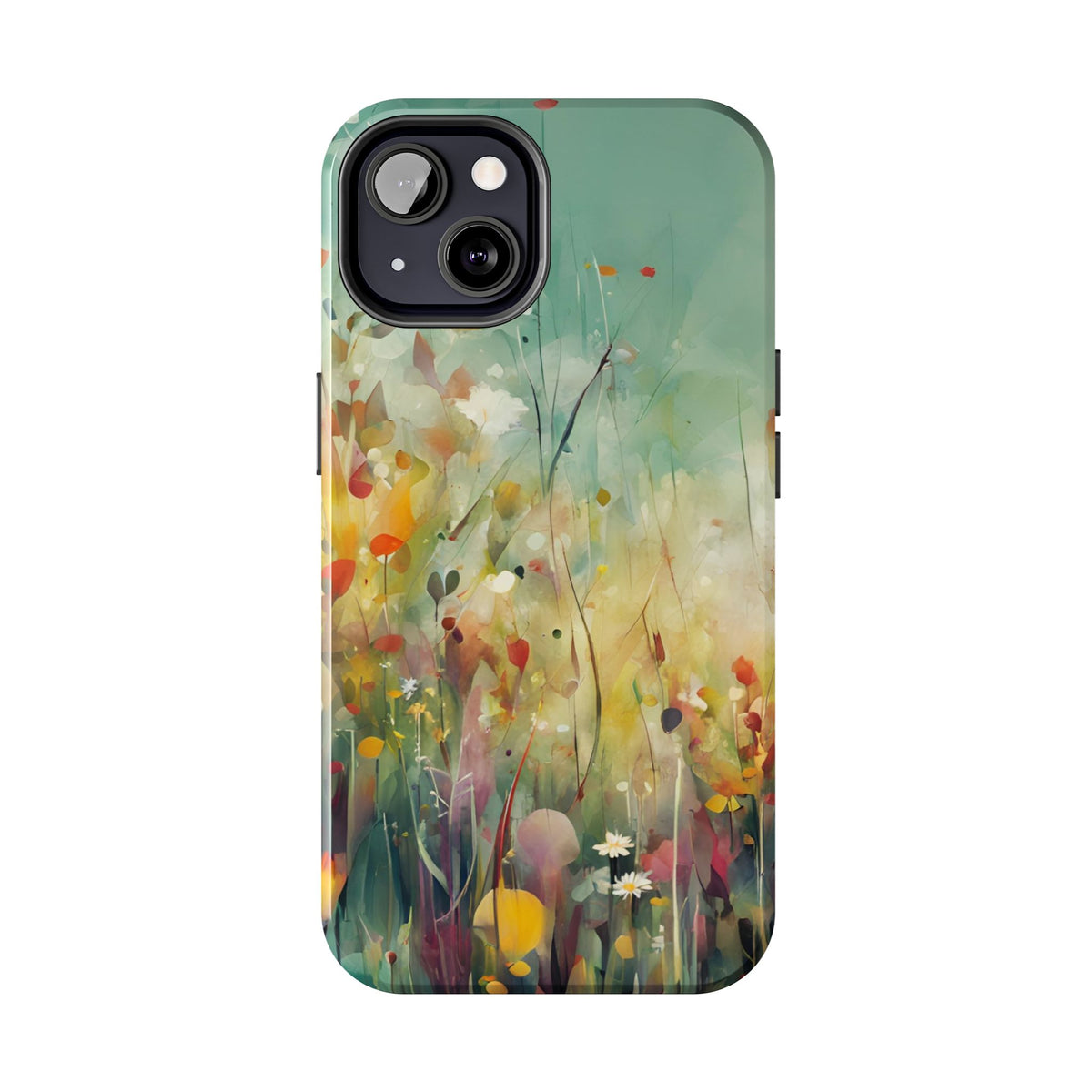 Floral Meadow Tough Phone Case — Painterly Wildflower Protection
