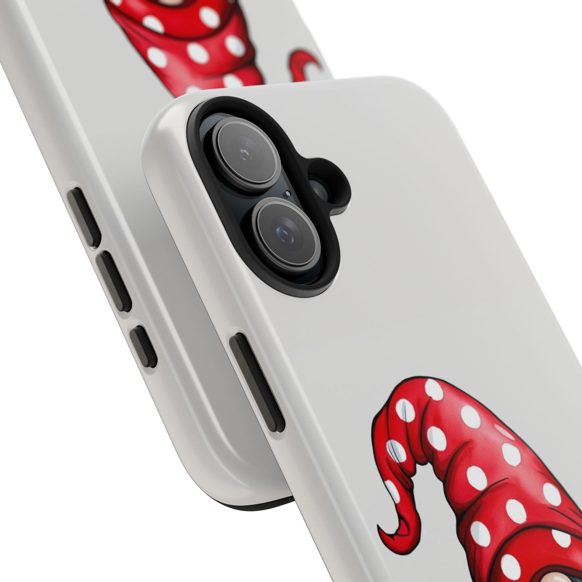 Valentine Gnome Phone Case — Cute Polka Dot Red Gnome Protective Case