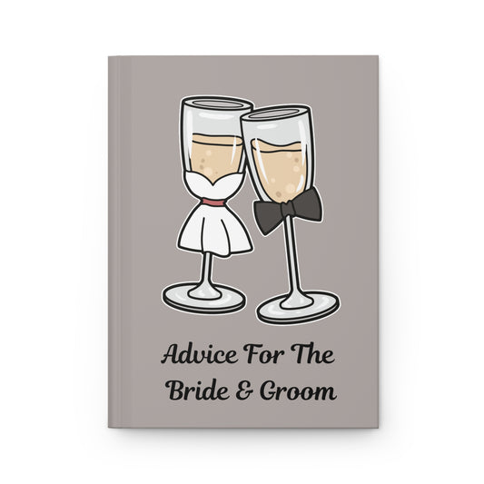 Wedding Advice Hardcover Keepsake — "Advice For The Bride & Groom" Guest Book