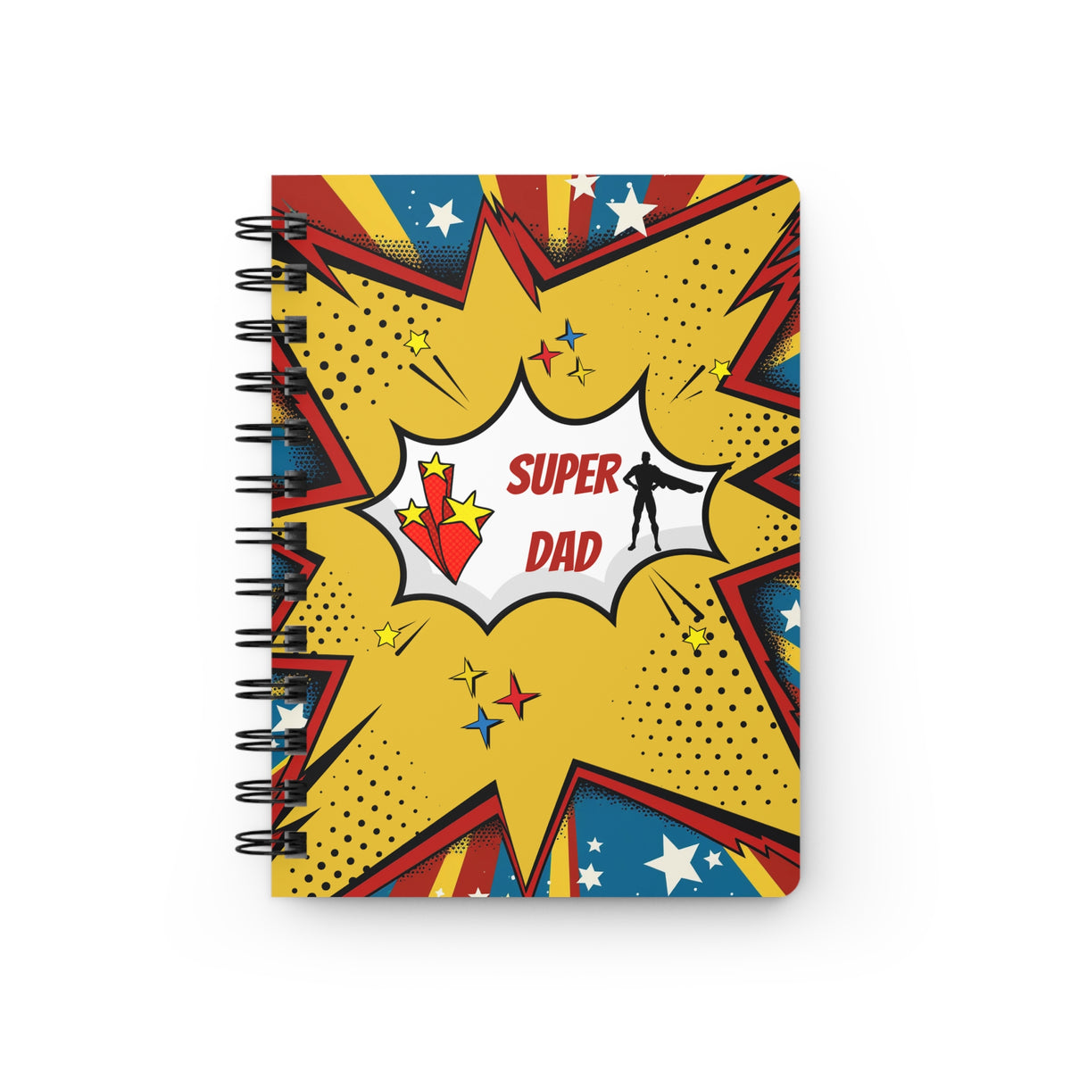 Super Dad Comic Book Spiral Bound Journal