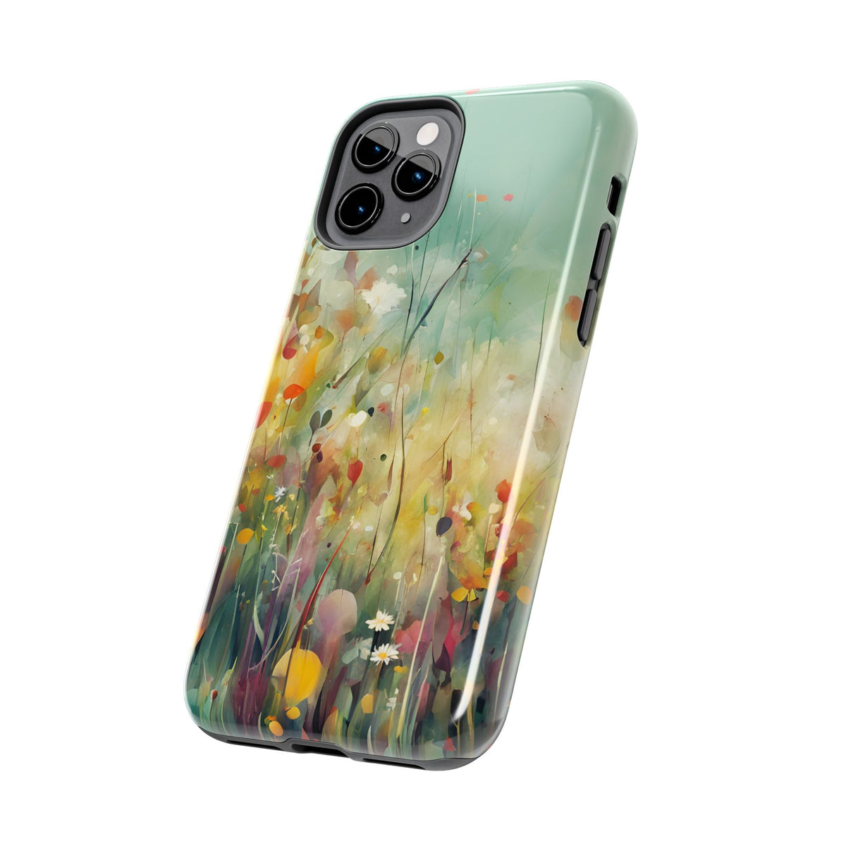 Floral Meadow Tough Phone Case — Painterly Wildflower Protection