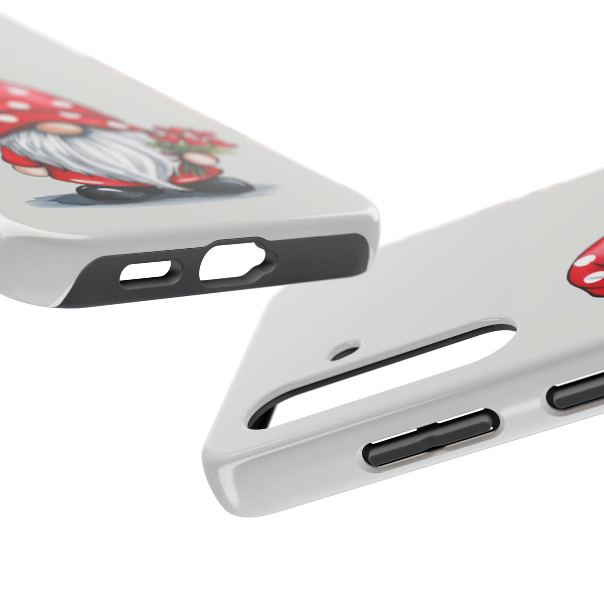 Valentine Gnome Phone Case — Cute Polka Dot Red Gnome Protective Case