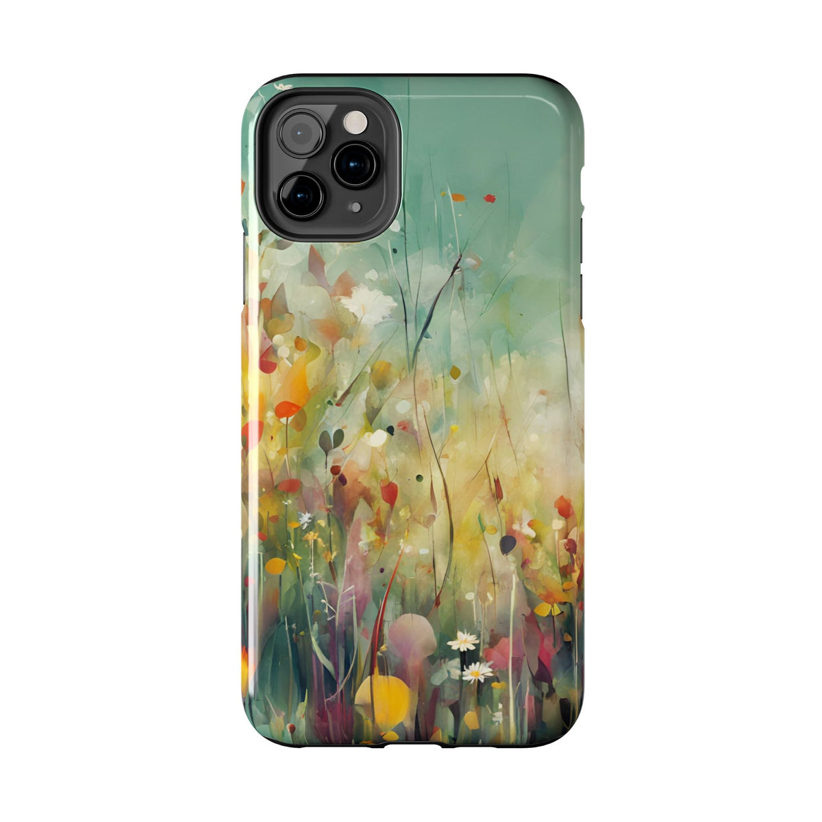 Floral Meadow Tough Phone Case — Painterly Wildflower Protection