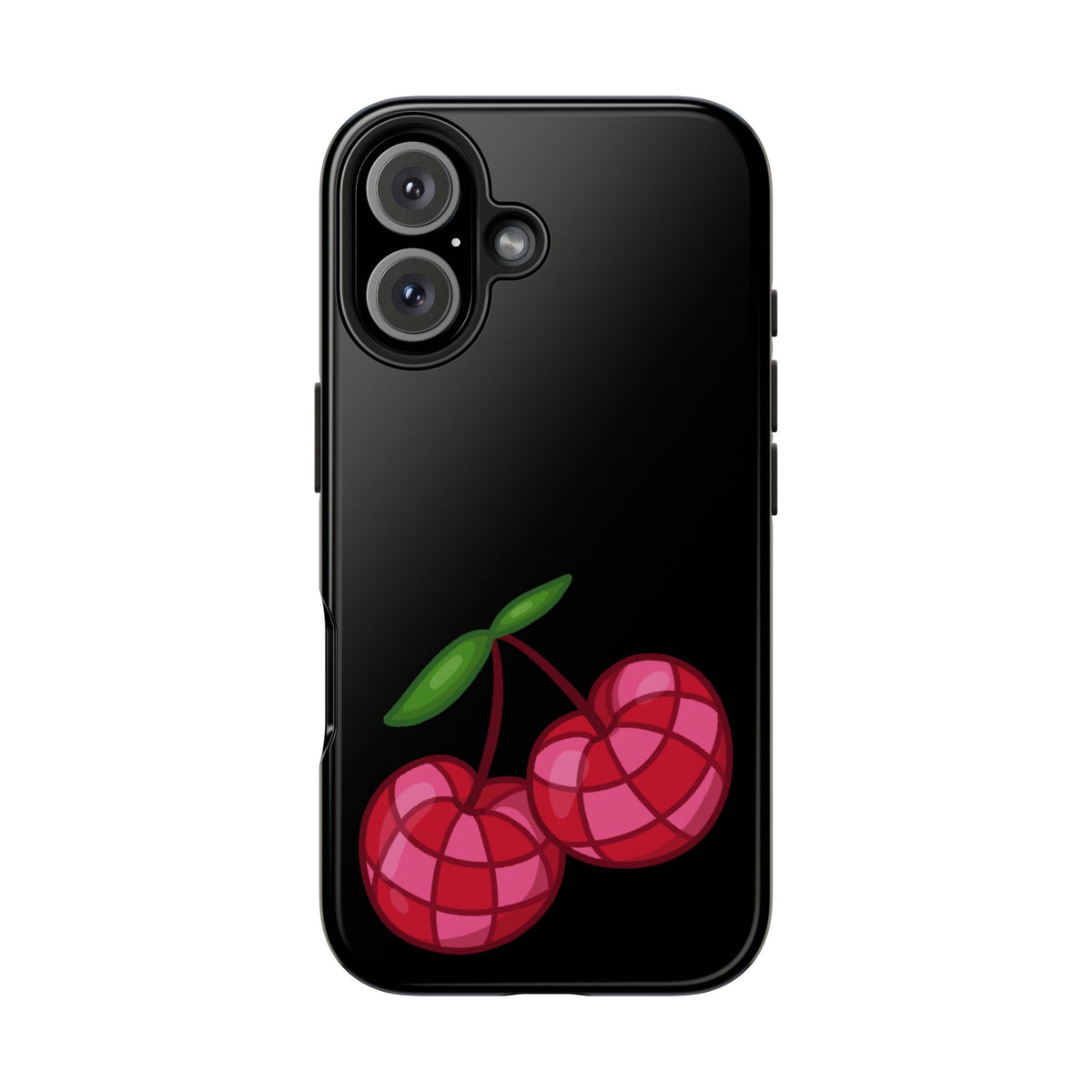 Cherries Tough Phone Case — Mosaic Cherries Design