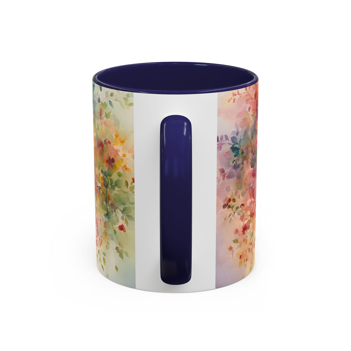 Watercolor Tree Accent Coffee Mug — Colorful Nature Art 11/15oz
