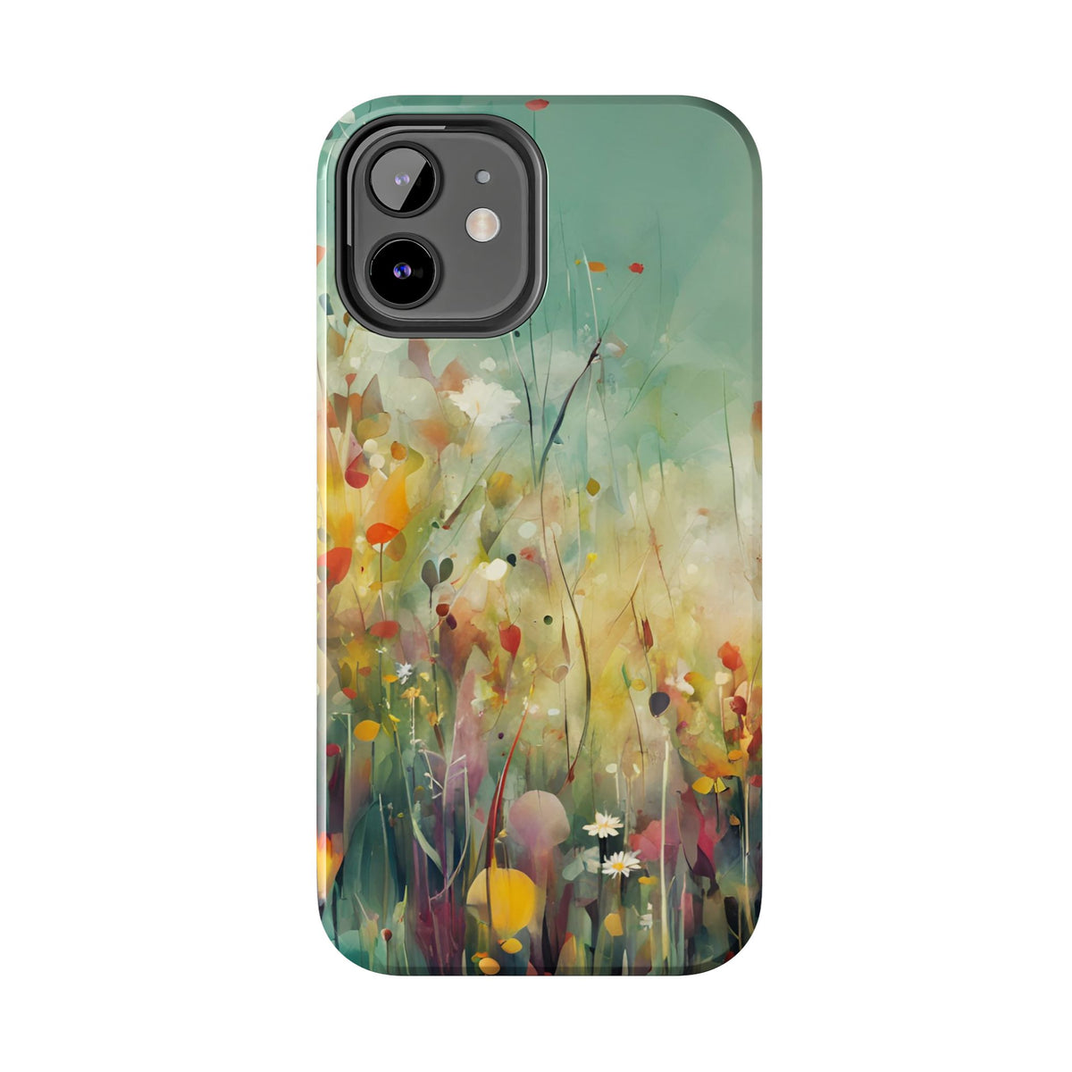 Floral Meadow Tough Phone Case — Painterly Wildflower Protection