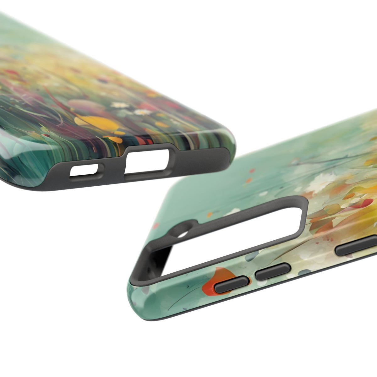 Floral Meadow Tough Phone Case — Painterly Wildflower Protection