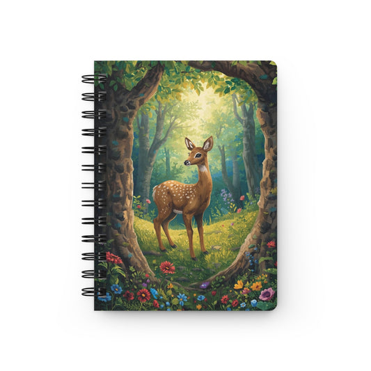 Deer Spiral Notebook — Doe in The Forest Journal for Notes & Planning
