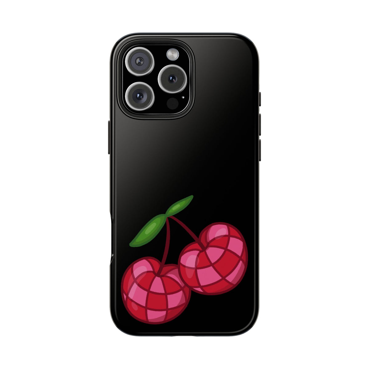 Cherries Tough Phone Case — Mosaic Cherries Design