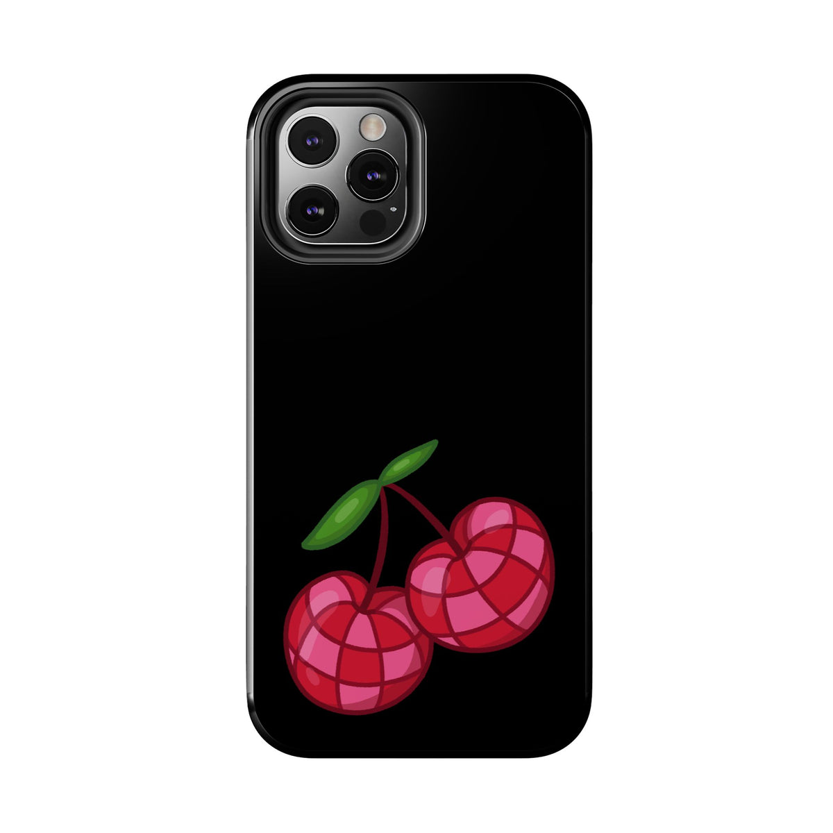 Cherries Tough Phone Case — Mosaic Cherries Design