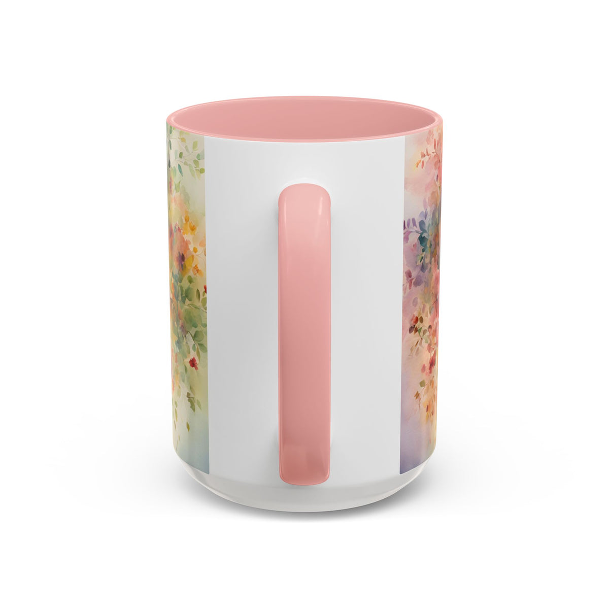 Watercolor Tree Accent Coffee Mug — Colorful Nature Art 11/15oz