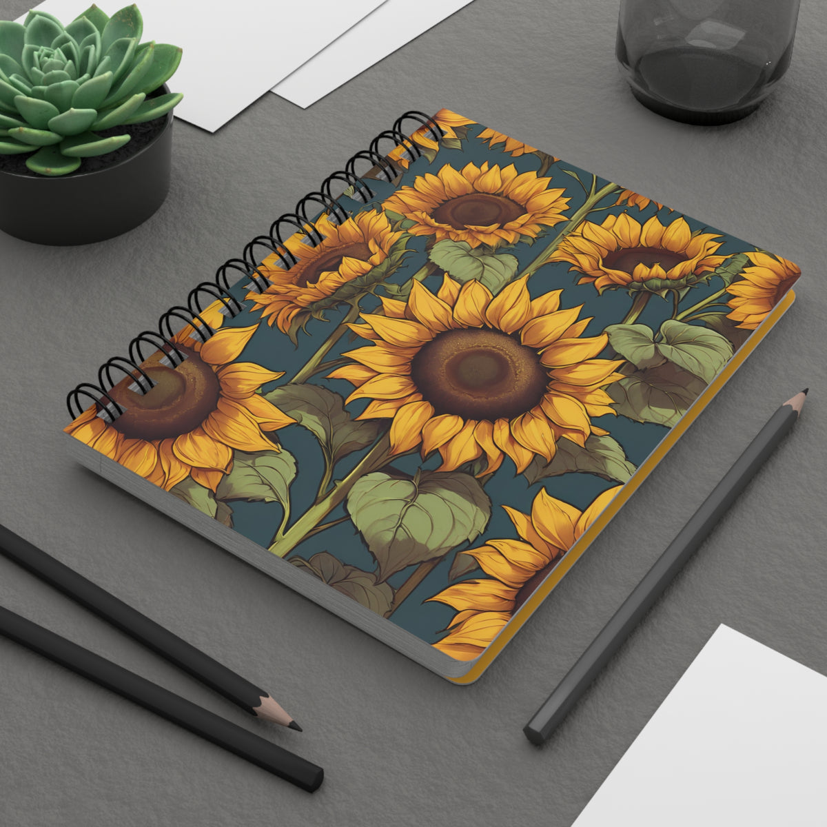 Sunflower Spiral Bound Journal