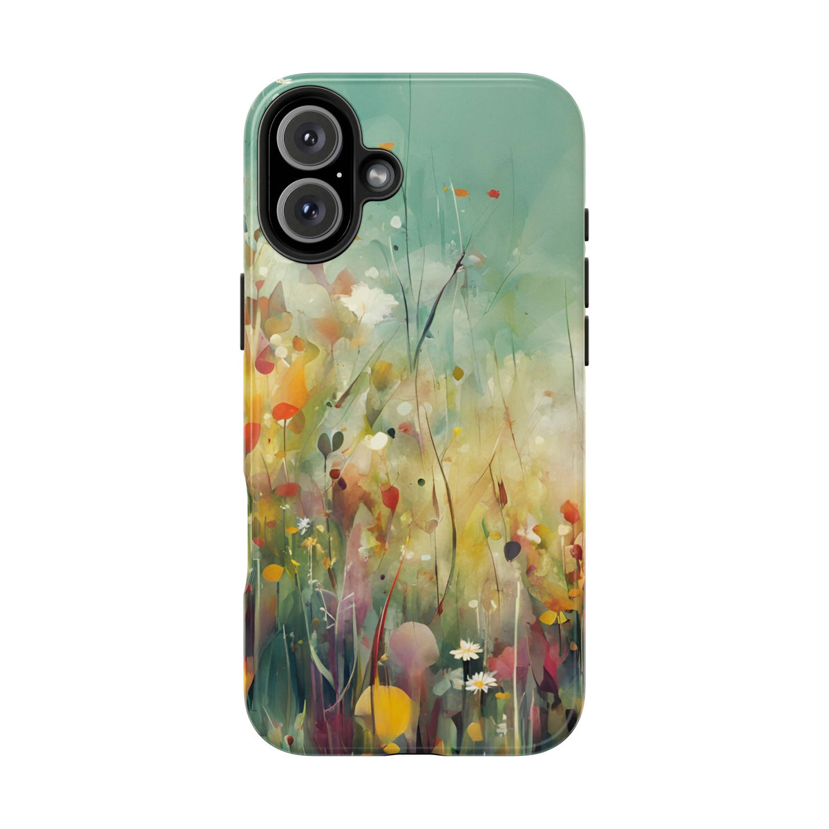 Floral Meadow Tough Phone Case — Painterly Wildflower Protection