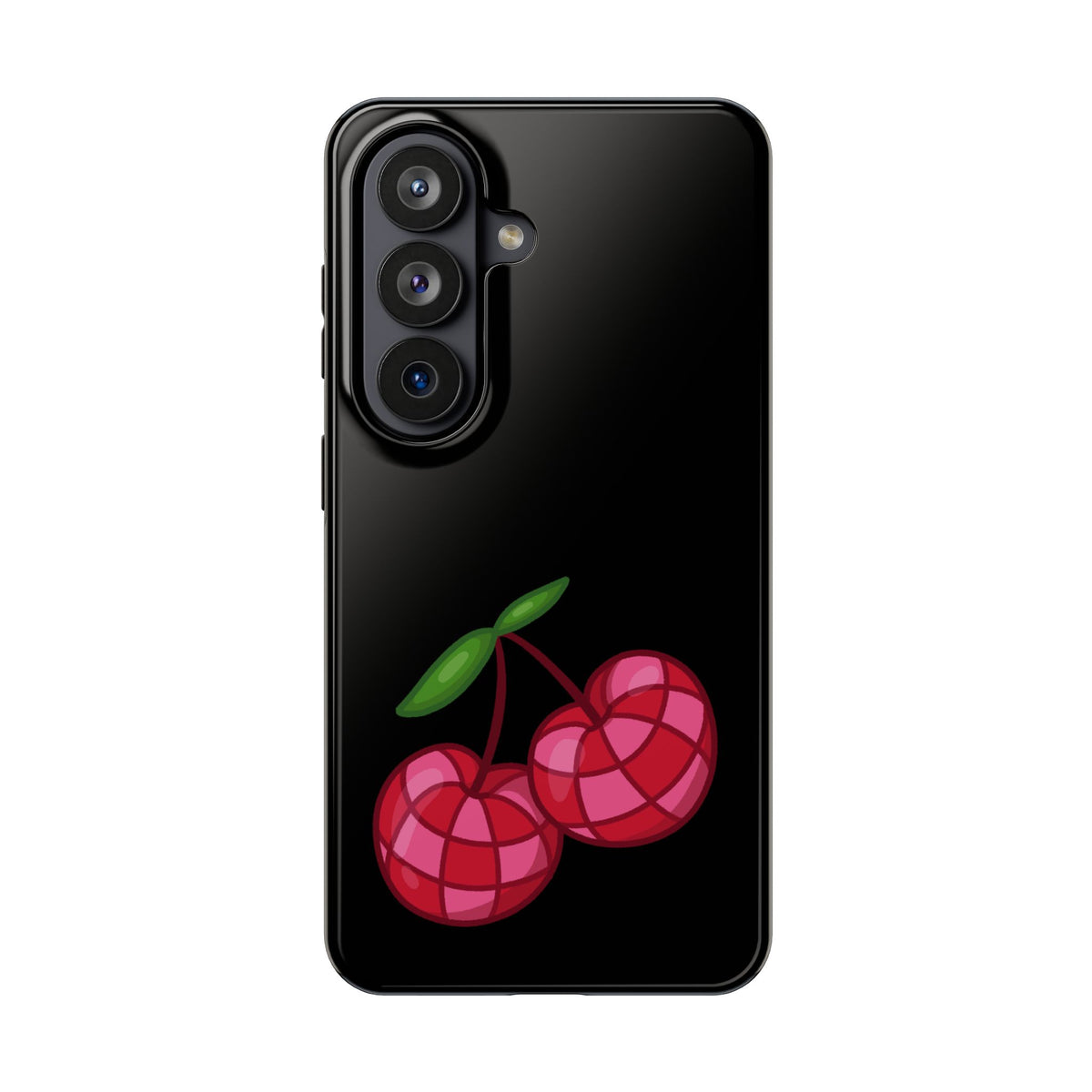 Cherries Tough Phone Case — Mosaic Cherries Design